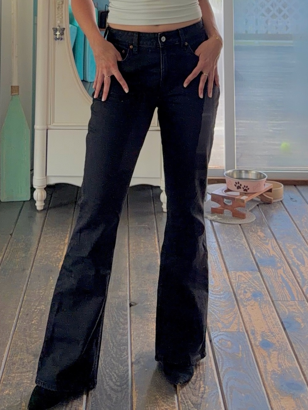 ABERCROMBIE & FITCH Bootcut Curve love Jean Mid Rise